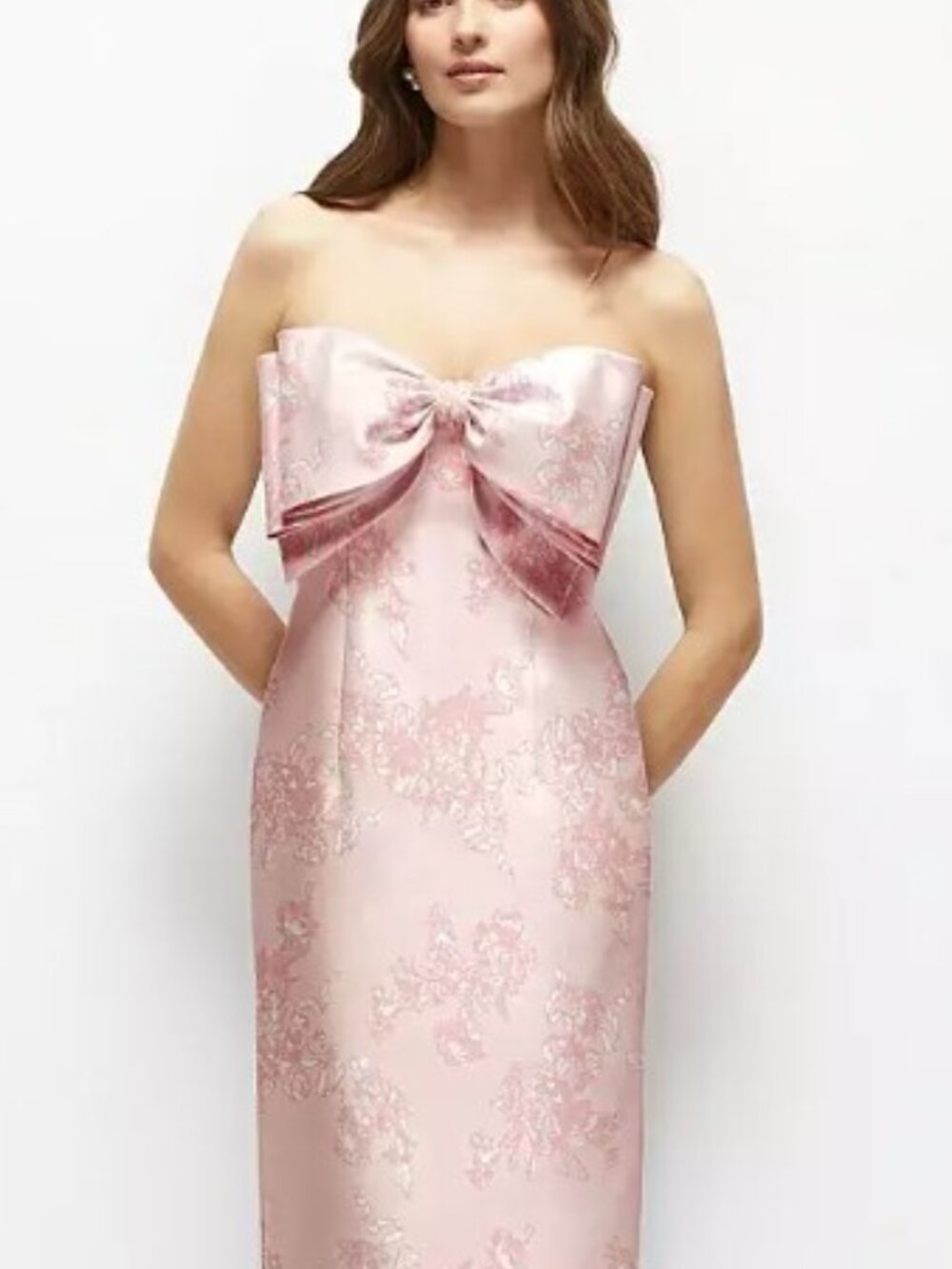 Dessy Oversized Dress with Oversized Bow